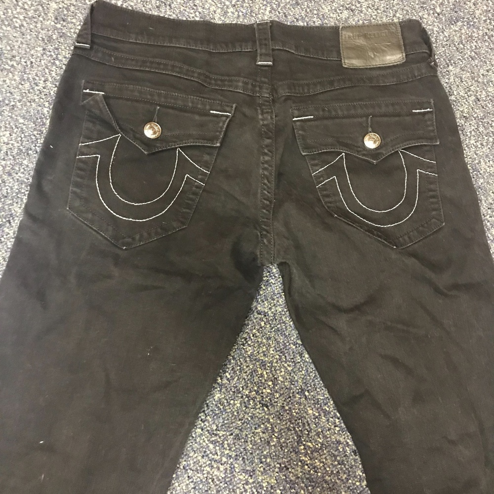 True Religion Geno Black and white Jeans both 31's
